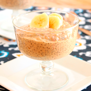 Licuado de Banana con Avena y Chía